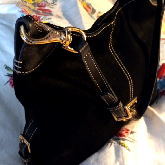 Dooney & Bourke Suede Shoulder Bag - Picture 3 of 8